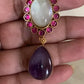 Natural stones Fusion Necklace With Earrings | Latest Indian jewelry | Gift Idea