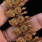 Antique Ruby Mango Long & short Necklaces With Jumki Earrings | Indian Traditional Necklaces