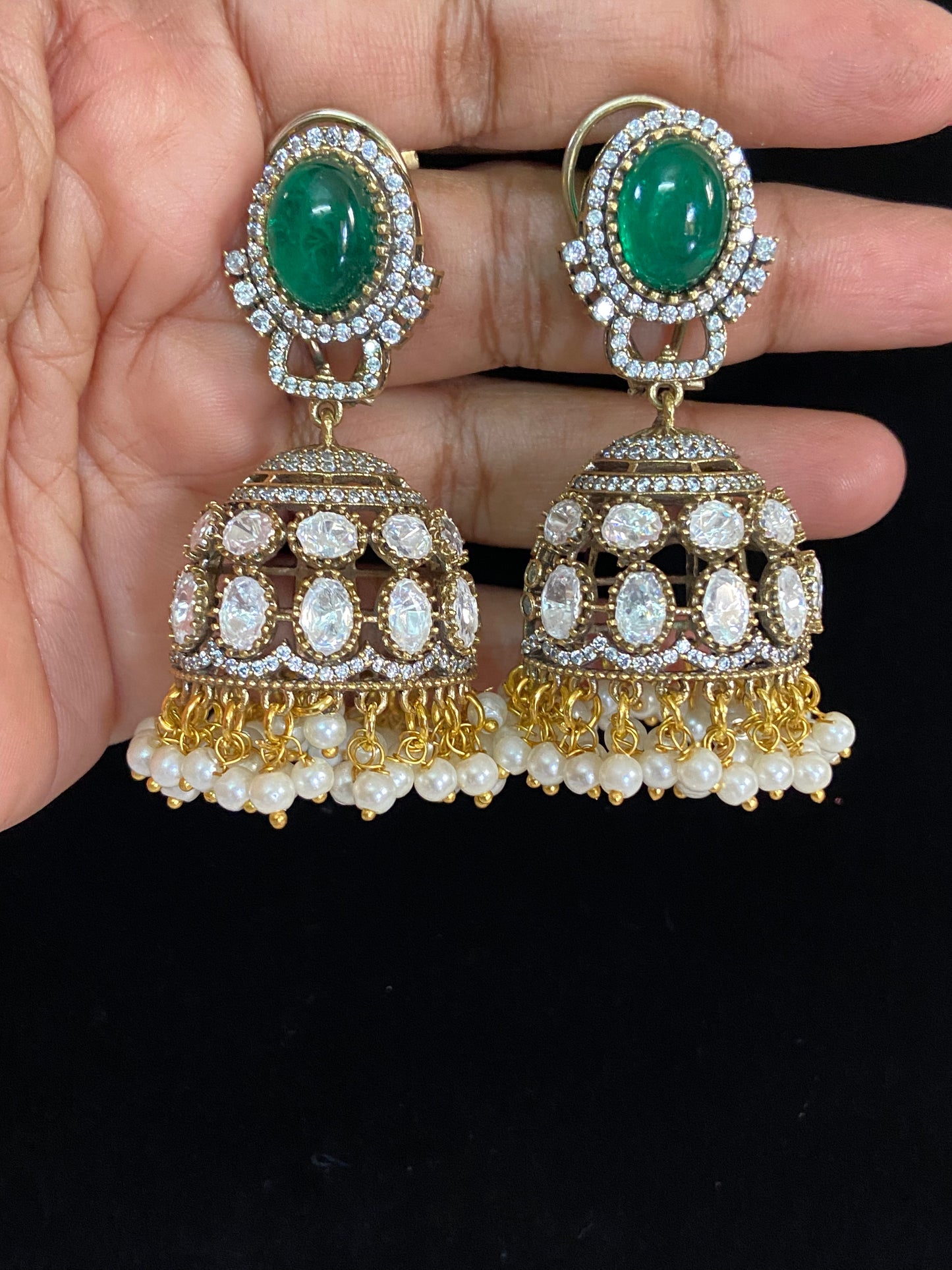 AD  Jumki Earrings |  Indian jewelry in USA