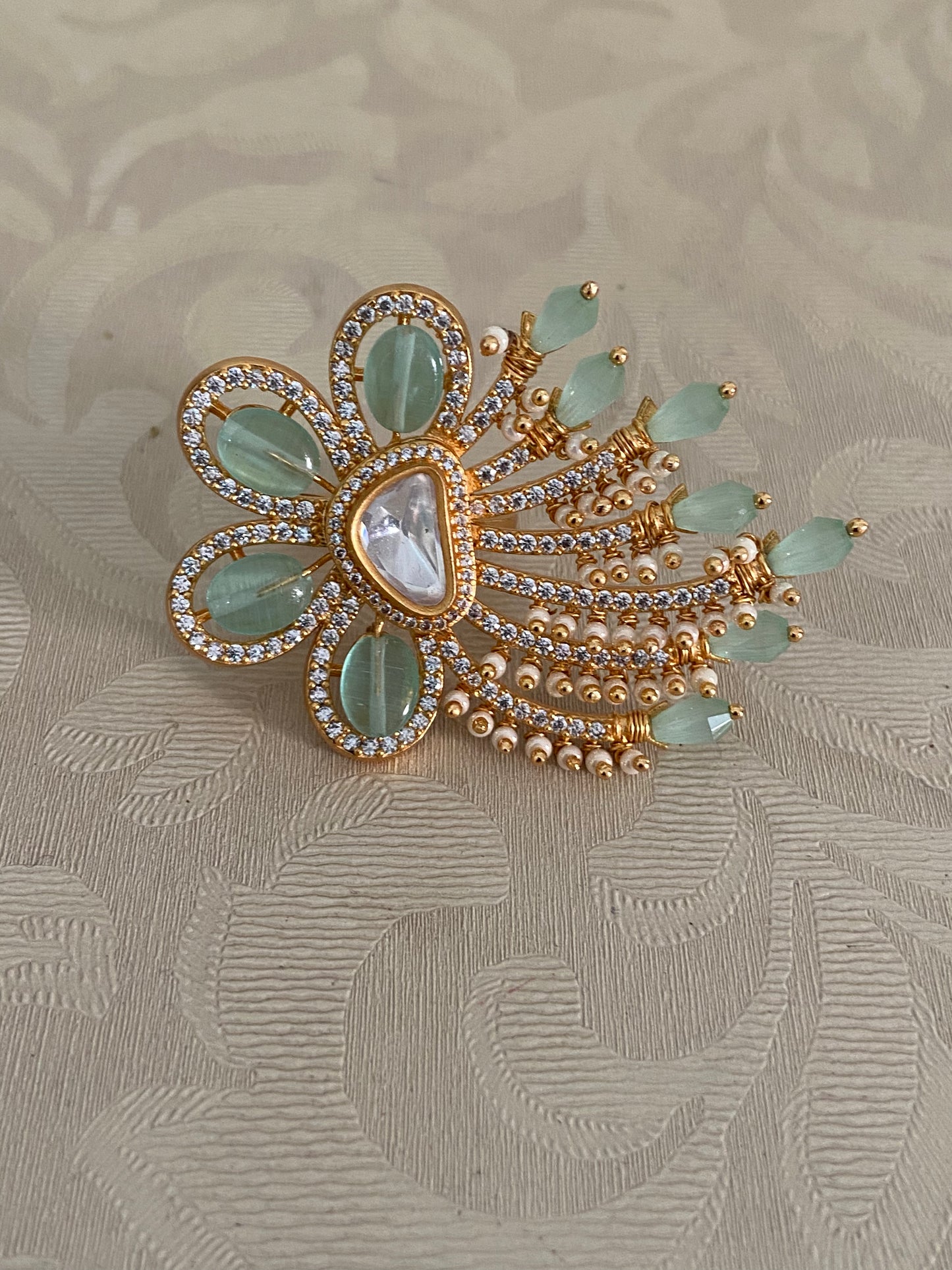 AD Kundan Finger Ring | Adjustble Finger Ring | Gift Idea