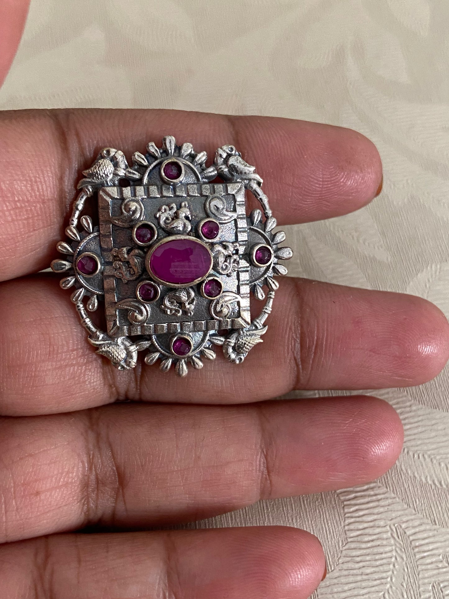 Oxidised Adjustble Finger Ring | Indian Jewelry In USA