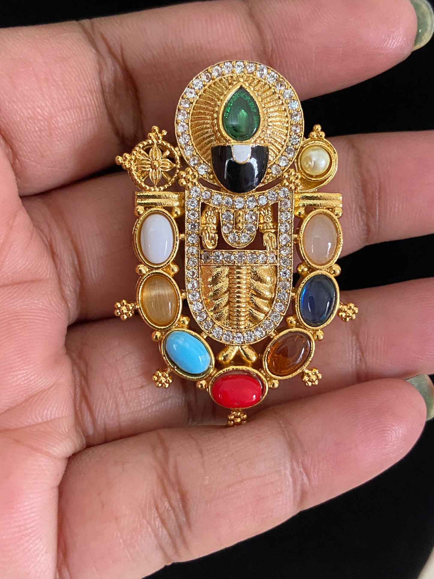 Balaji Navratna Pendant  | Indian Jewelry In USA | Gift idea