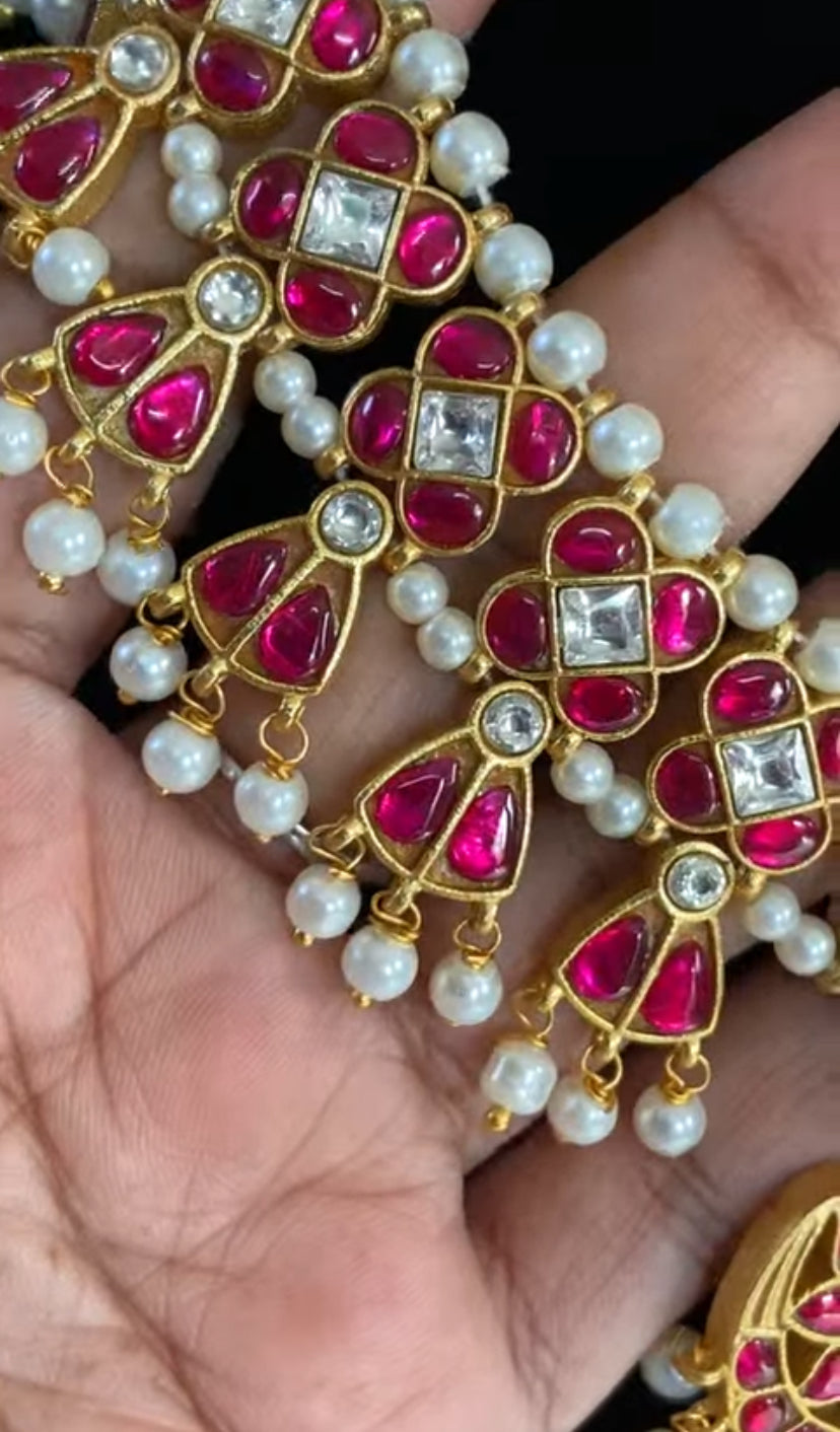 Jadau Kundan & Pearl Necklace | Indian Traditional Necklace