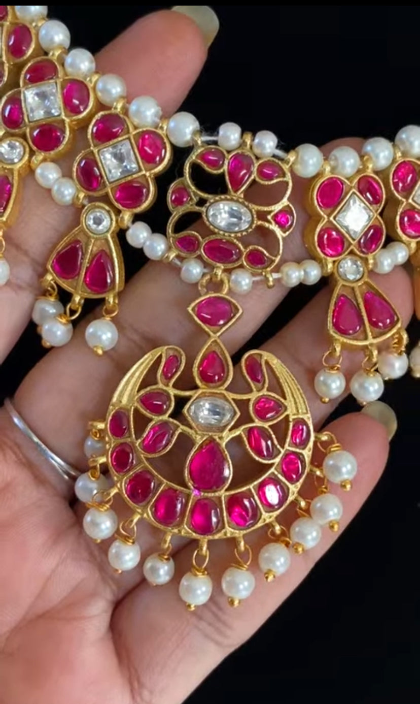 Jadau Kundan & Pearl Necklace | Indian Traditional Necklace