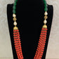 Coral Multi Layer Beaded Necklace | Indian Necklace In USA