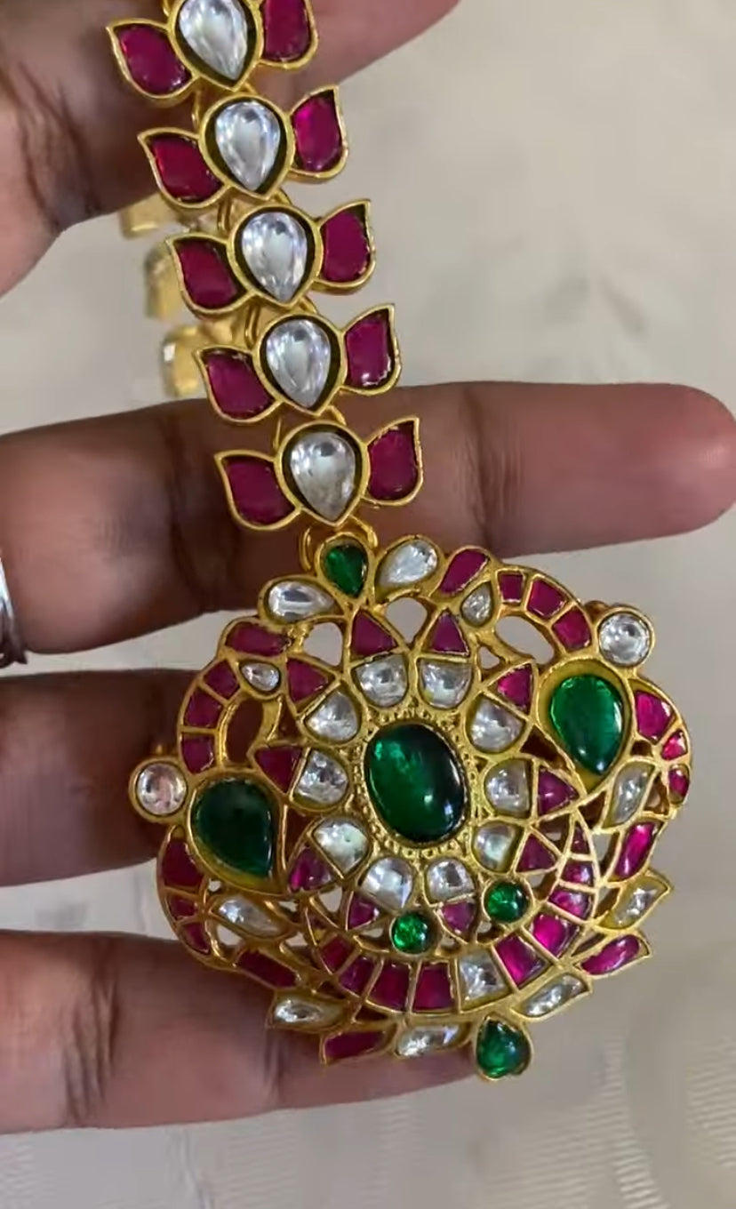 Jadau Kundan Necklace | 5 In One Multipurpose Traditional Necklace