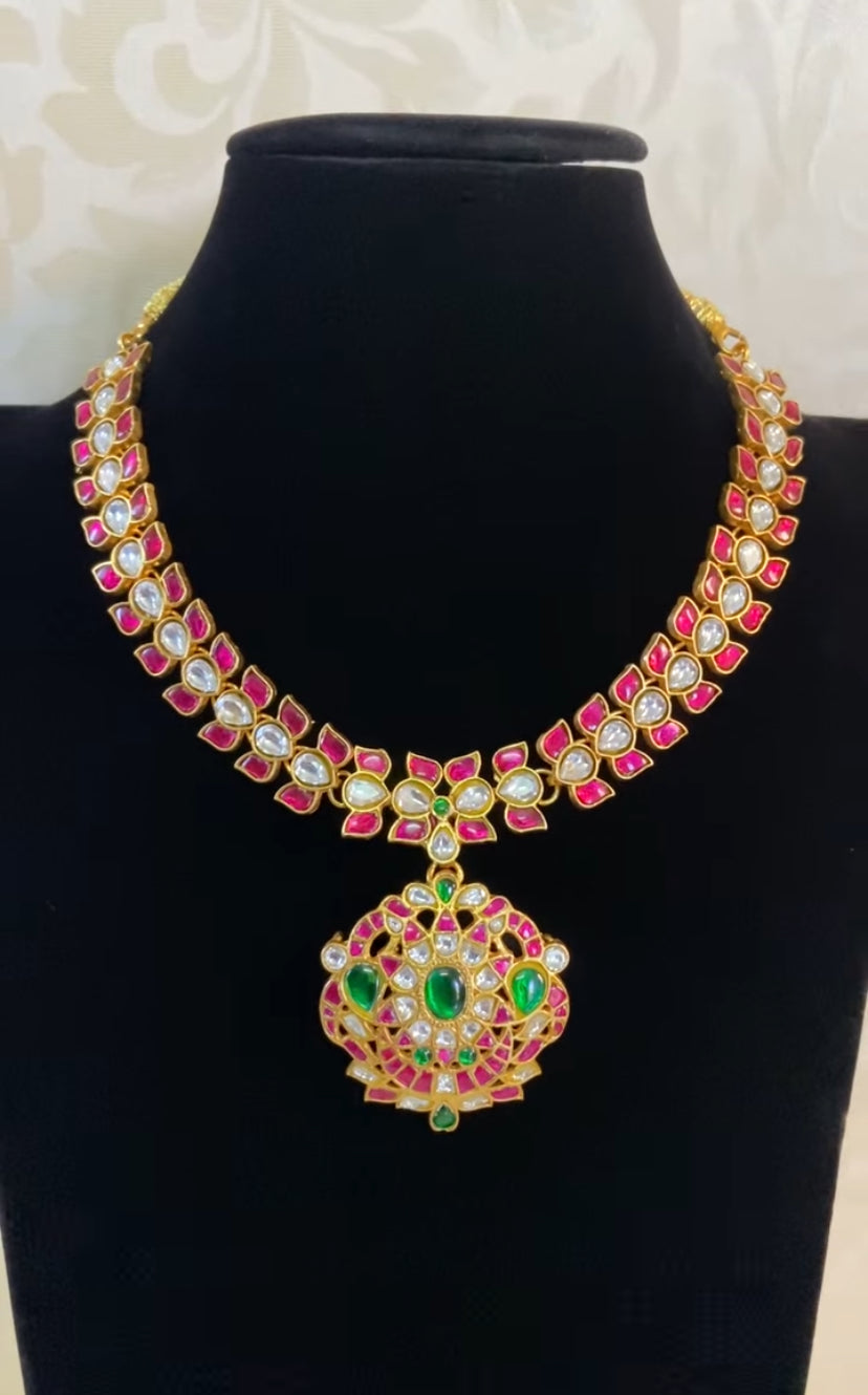 Jadau Kundan Necklace | 5 In One Multipurpose Traditional Necklace