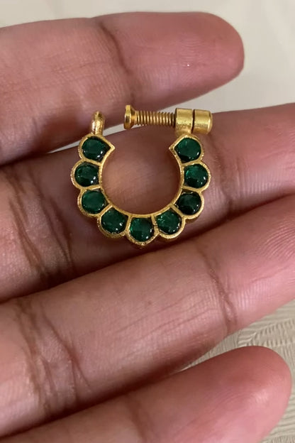 AD Nose Ring | Indian jewelry | Bridal jewelry