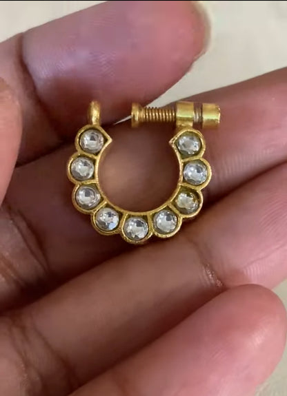 AD Nose Ring | Indian jewelry | Bridal jewelry