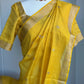Banaras Yellow Fancy Saree | Indian Light Weight Saree | Gift Saree