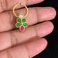 Jadau Kundan Septum Ring| Indian Nose Ring