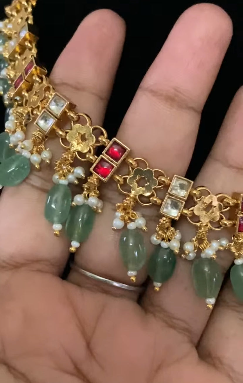 Antique Kundan Choker Set | Traditional Indian Jewelry