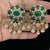 Moissanite Tear Drop Kundan Earrings