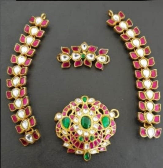 Jadau Kundan Necklace | 5 In One Multipurpose Traditional Necklace