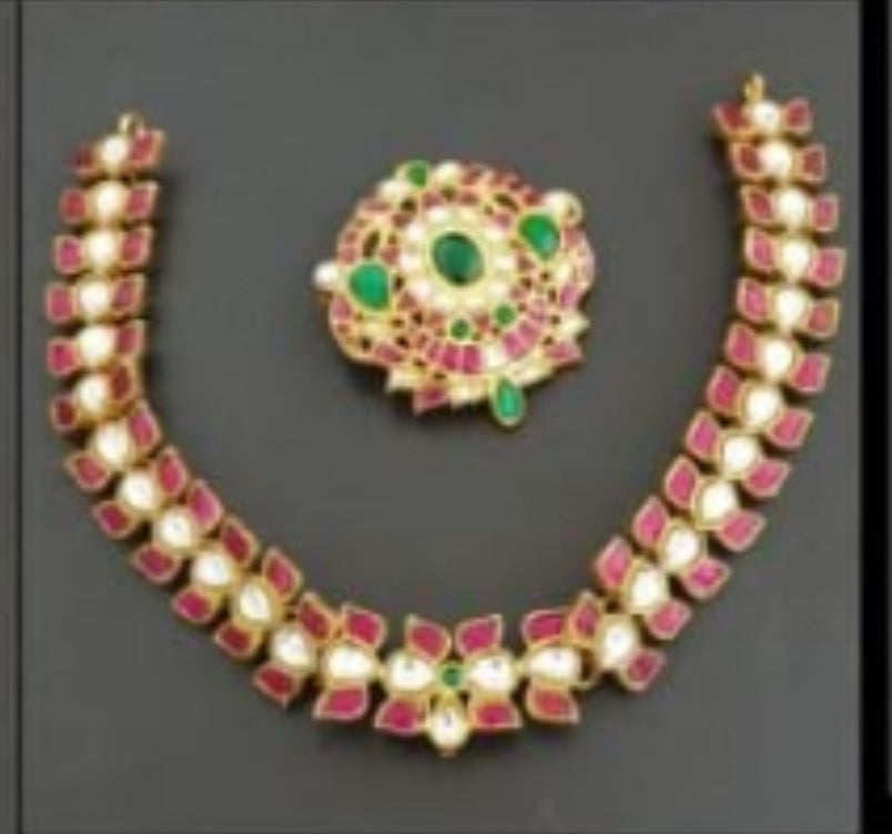 Jadau Kundan Necklace | 5 In One Multipurpose Traditional Necklace