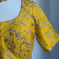 Yellow Embroidery Blouse | Custom Blouse | Embroidery Blouse