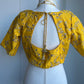 Yellow Embroidery Blouse | Custom Blouse | Embroidery Blouse