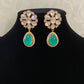 Moissanite Doublet Drop Earrings | Indian jewelry in USA