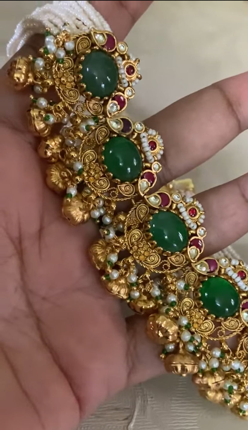 Antique Kundan Choker With Earrings | Ahmadabadi Kundan jewelry |  Indian Traditional Jewelry