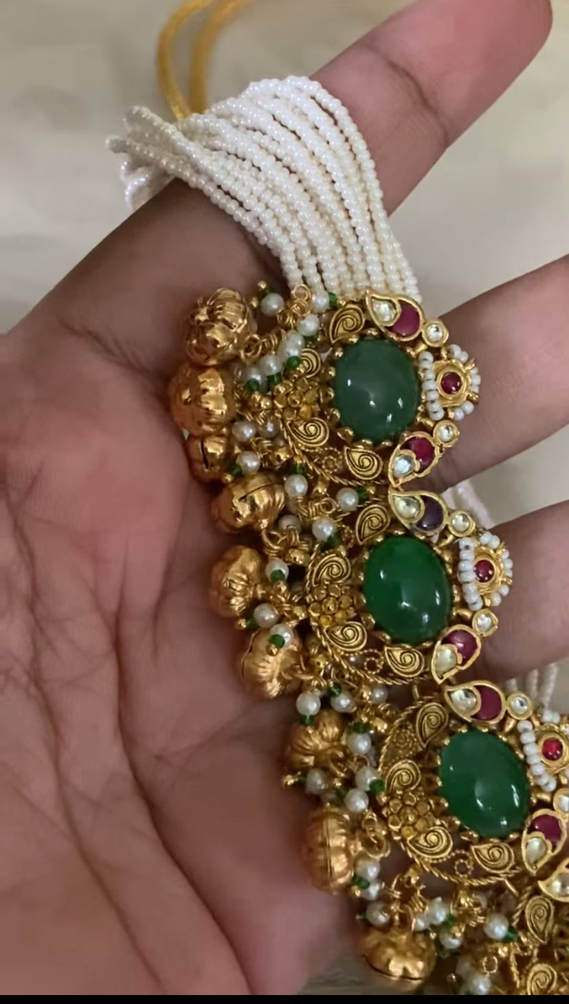 Antique Kundan Choker With Earrings | Ahmadabadi Kundan jewelry |  Indian Traditional Jewelry