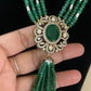Victorian Pendant Beads Necklace With Studs | Indian Jewelry in USA