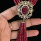 Victorian Pendant Beads Necklace With Studs | Indian Jewelry in USA