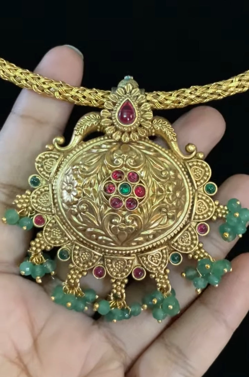 Antique Kante With Earrings |  Traditional Kante Necklace