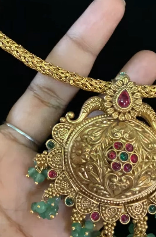 Antique Kante With Earrings |  Traditional Kante Necklace