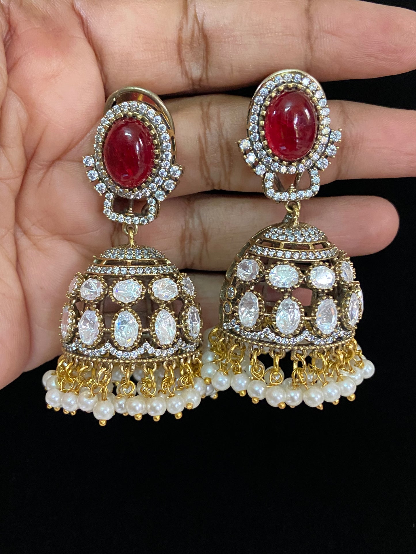 AD  Jumki Earrings |  Indian jewelry in USA