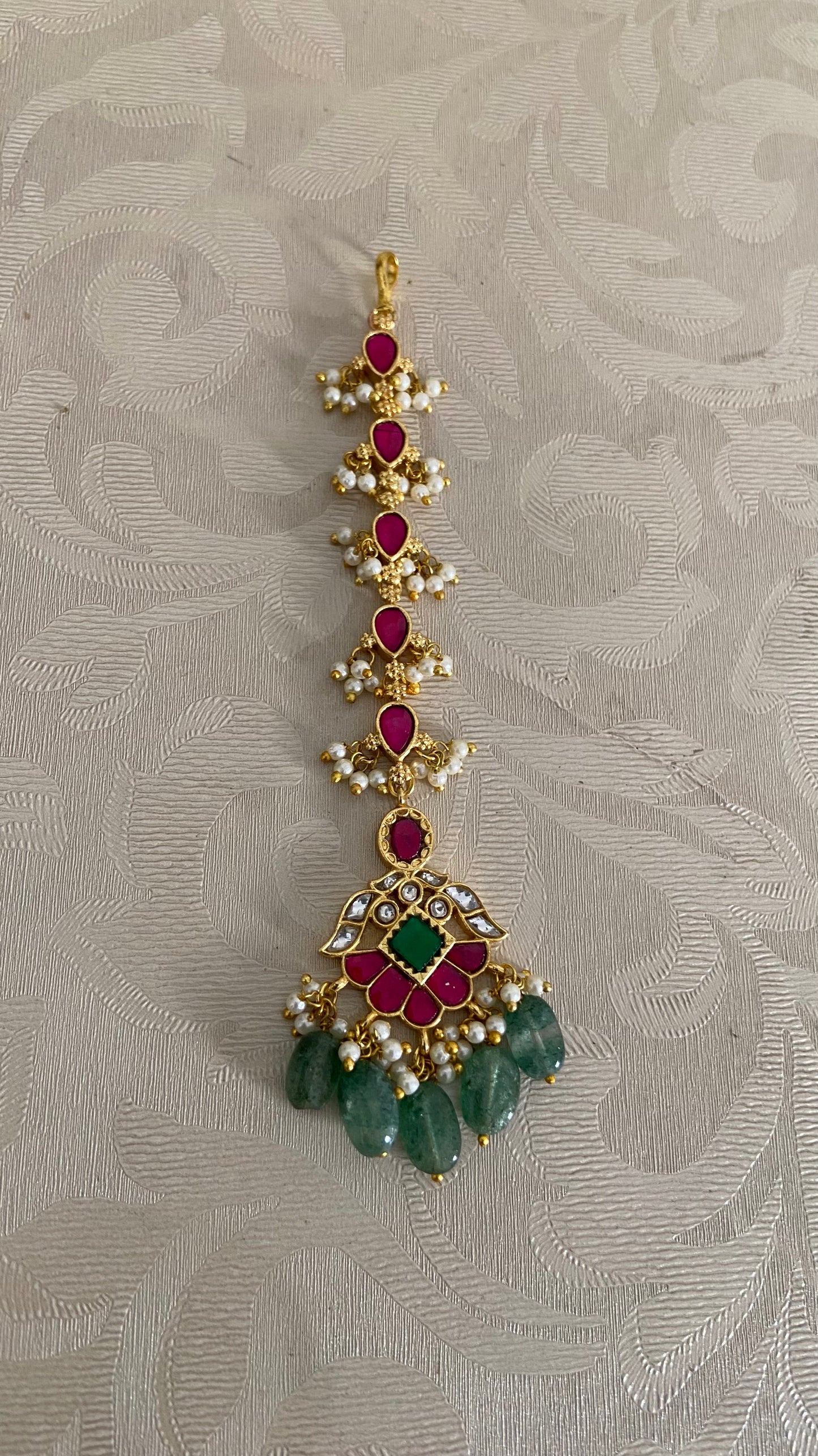 Antique Jadau Kundan Maang Tikka | Traditional Maang Tikka | Gift Idea