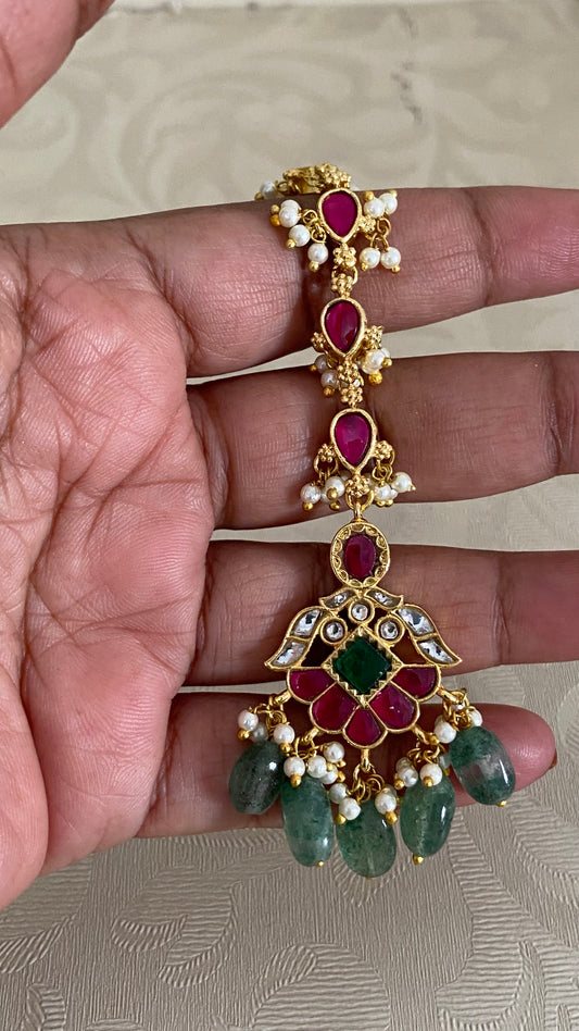 Antique Jadau Kundan Maang Tikka | Traditional Maang Tikka | Gift Idea