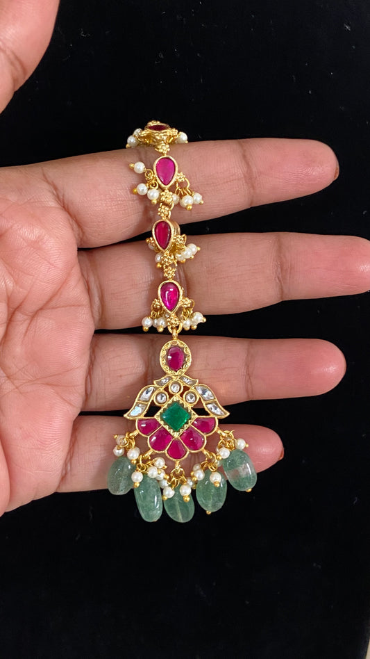Antique Jadau Kundan Maang Tikka | Traditional Maang Tikka | Gift Idea