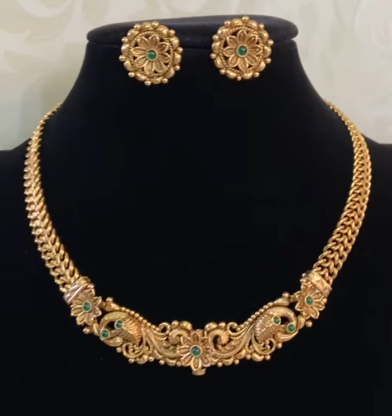Antique Hasli Necklace | Traditional Simple Hasli