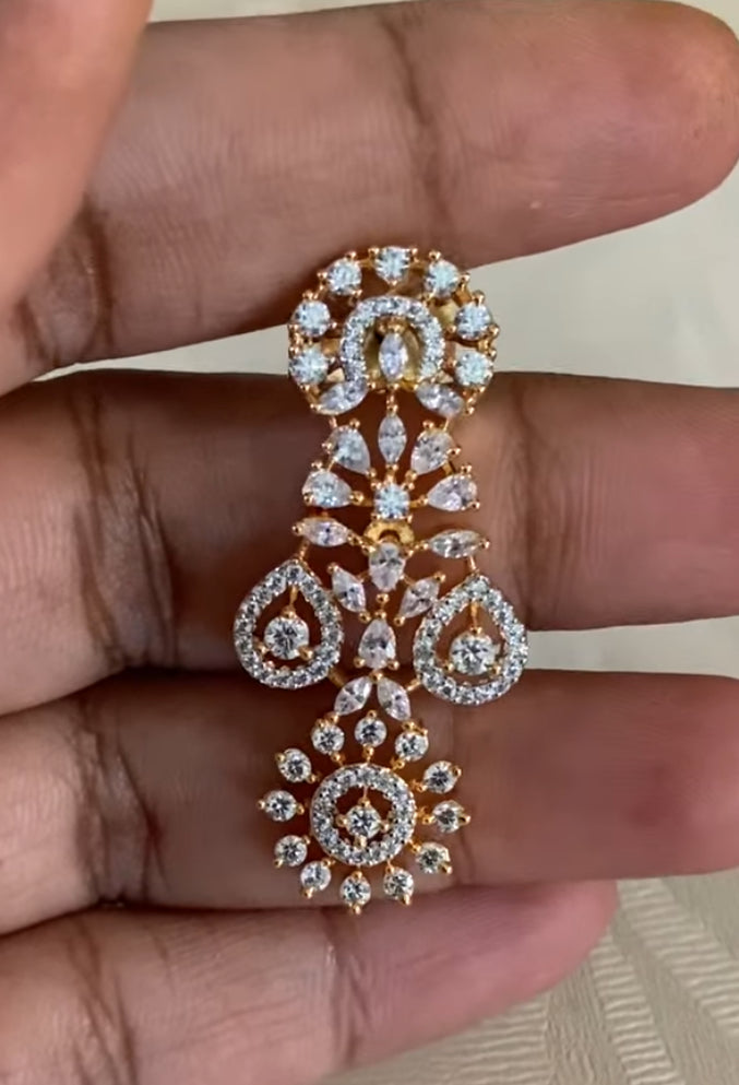 AD Rhodium Necklace | Indian Necklace In USA