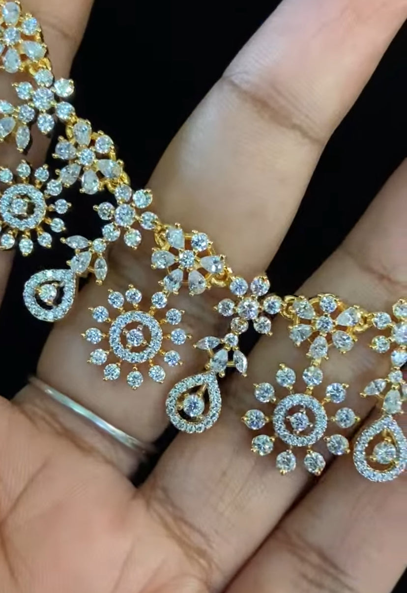 AD Rhodium Necklace | Indian Necklace In USA