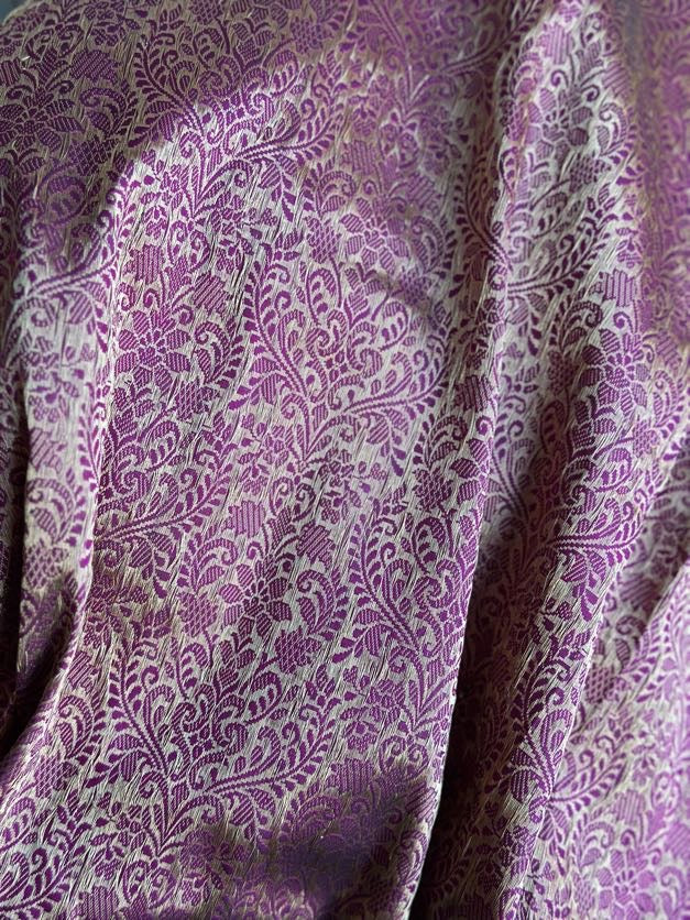 Magenta Pink Banaras Brocade Saree | Indian Traditional Sarees In USA
