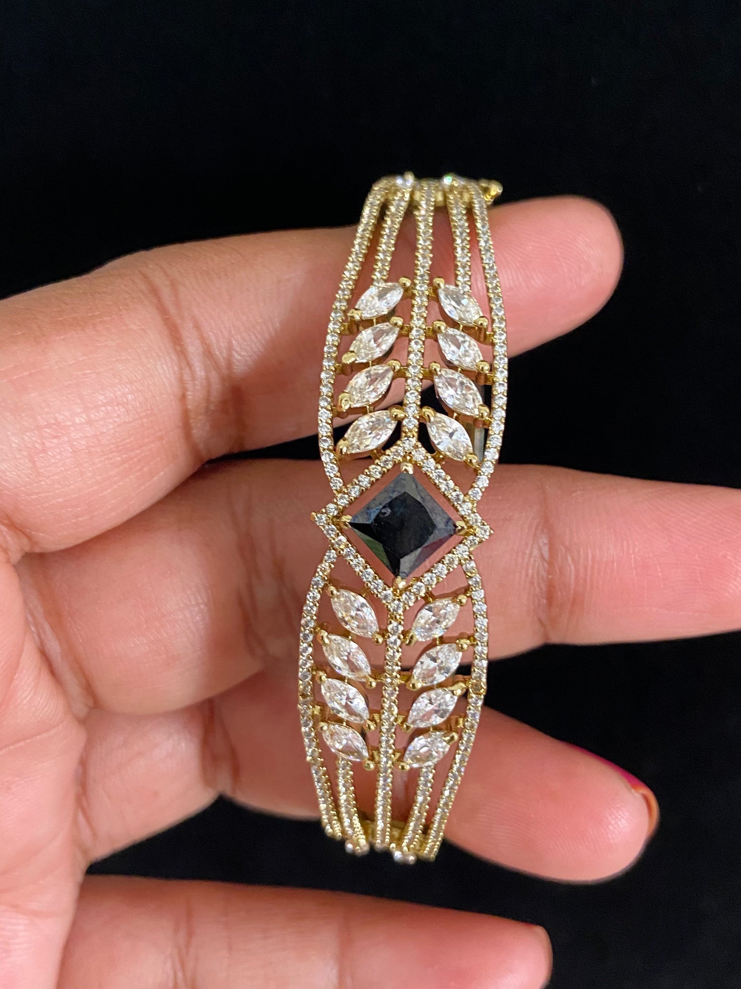 Mehndi Plating Openable Bracelet | Indian Jewelry In USA
