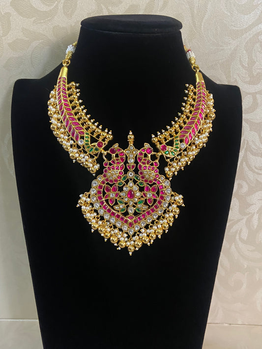 Jadau Kundan Kante Necklace |  Indian traditional jewelry