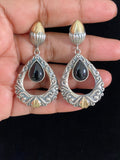 oxidised 2 Tone Earrings | Indian Earrings