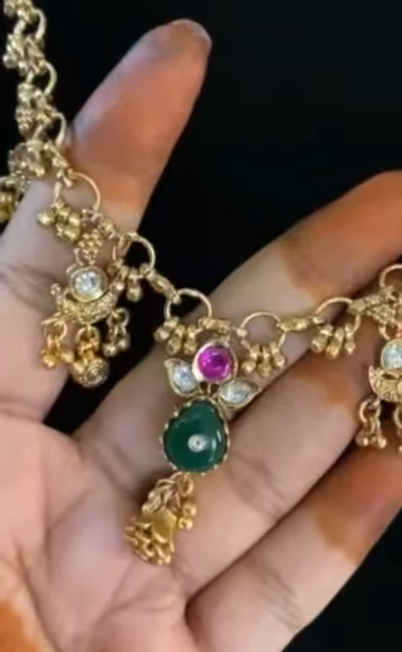 Antique Kundan Classic Necklace With Earrings | indian Jewelry In USA