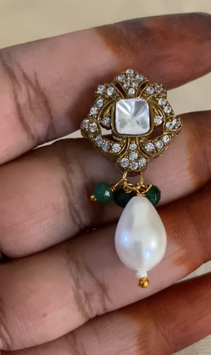 AD Victorian Pendant Beads Choker Set | Indian Necklace | Gift Idea