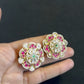 Antique kundan Big Size Studs | Indian Earrings In USA