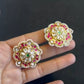 Antique kundan Big Size Studs | Indian Earrings In USA