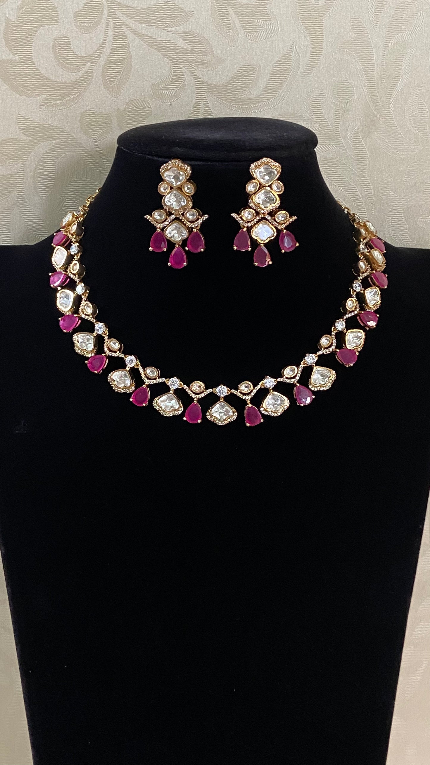 Moissanite Polki Kemp Necklace | Indian Necklace In USA