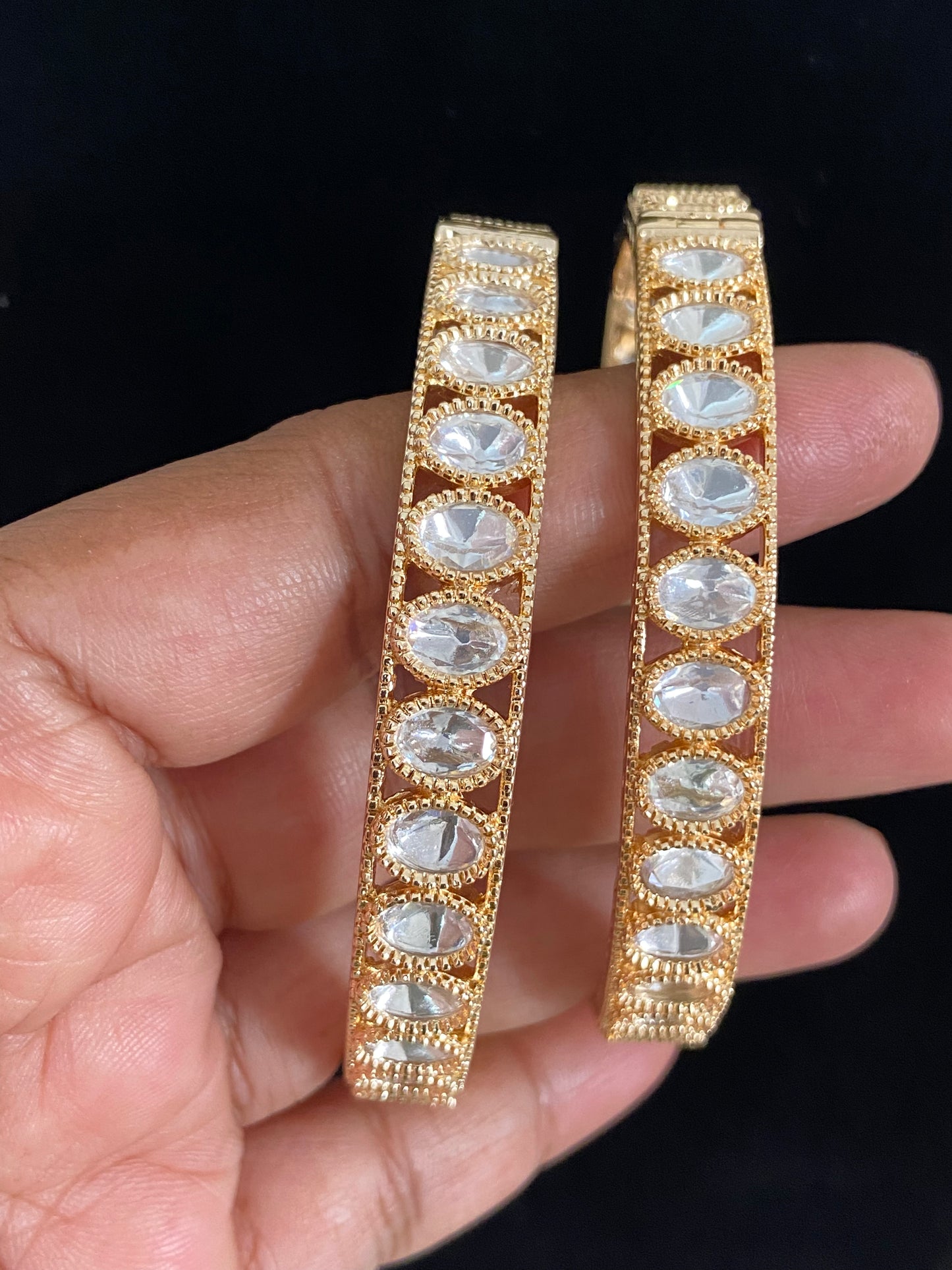 Kundan Openable Bangles | Indian Bangles