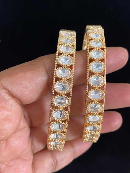 Kundan Openable Bangles | Indian Bangles