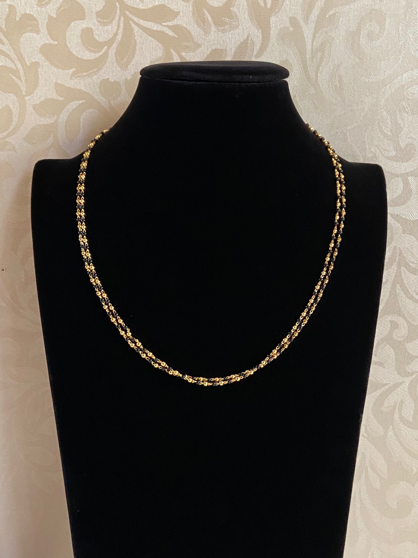 simple plain Mangalasutra | Black beads necklace