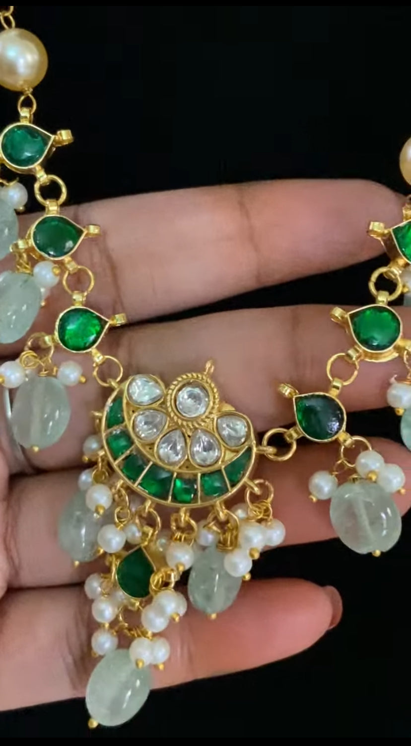 Antique Jadau Kundan Pearl Necklace Set | Indian Jewelry | Gift Idea