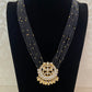Moissanite Pendant Black Beads | Traditional Mangalasutra