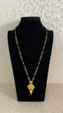 Antique Pendant Mangalasutra With Jumkis | Traditional Black Beads